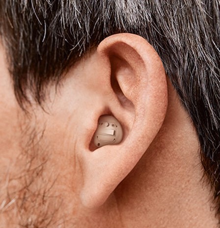 配戴耳道式助听器